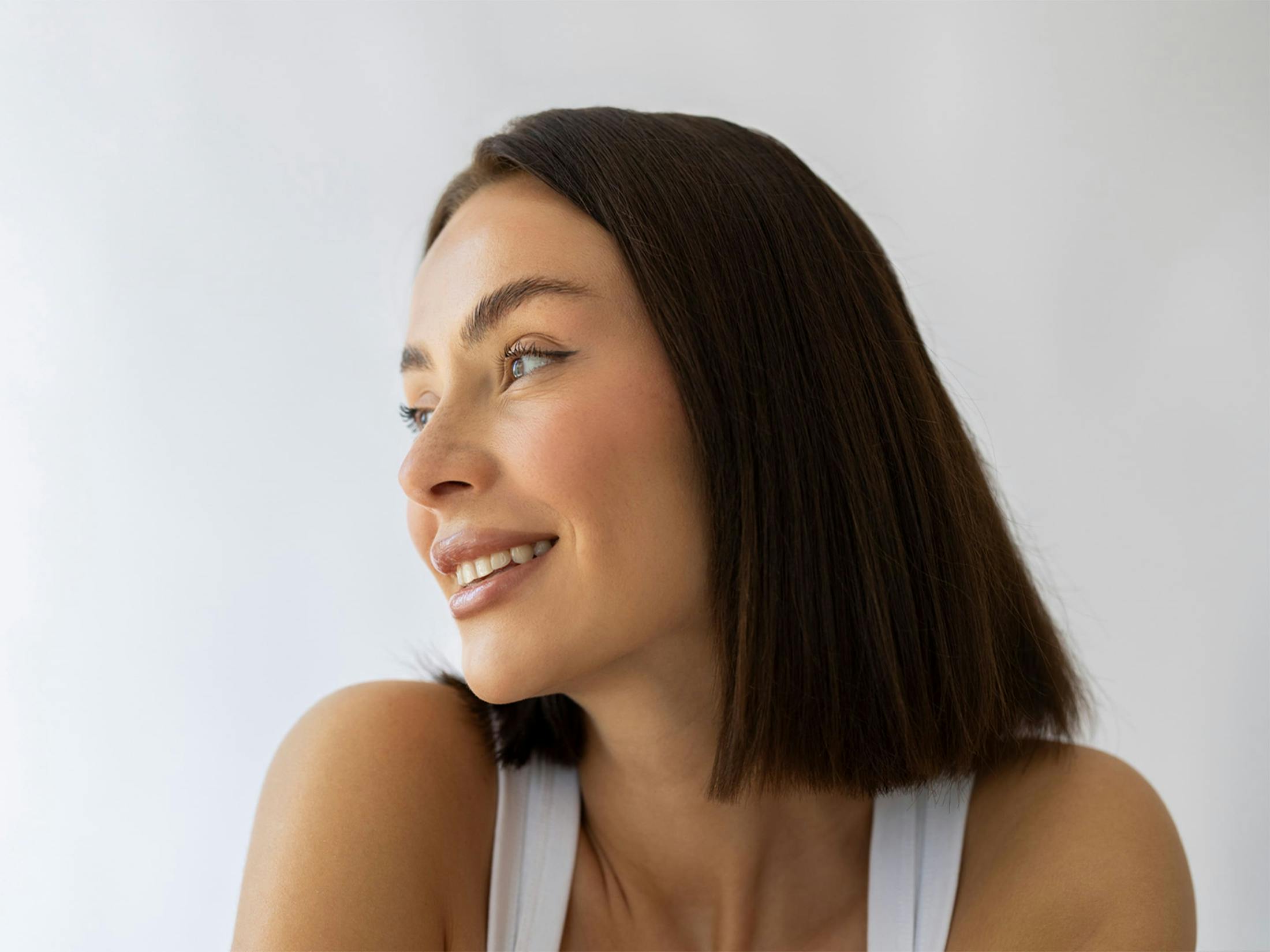 Woman smiling