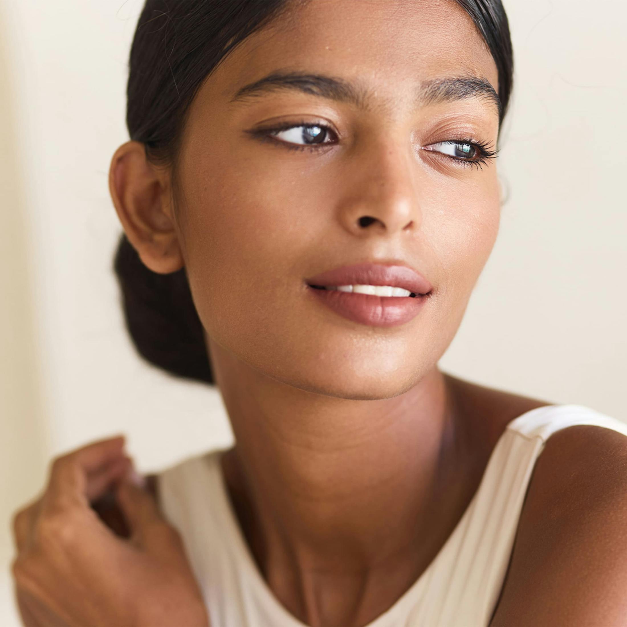 Woman smiling