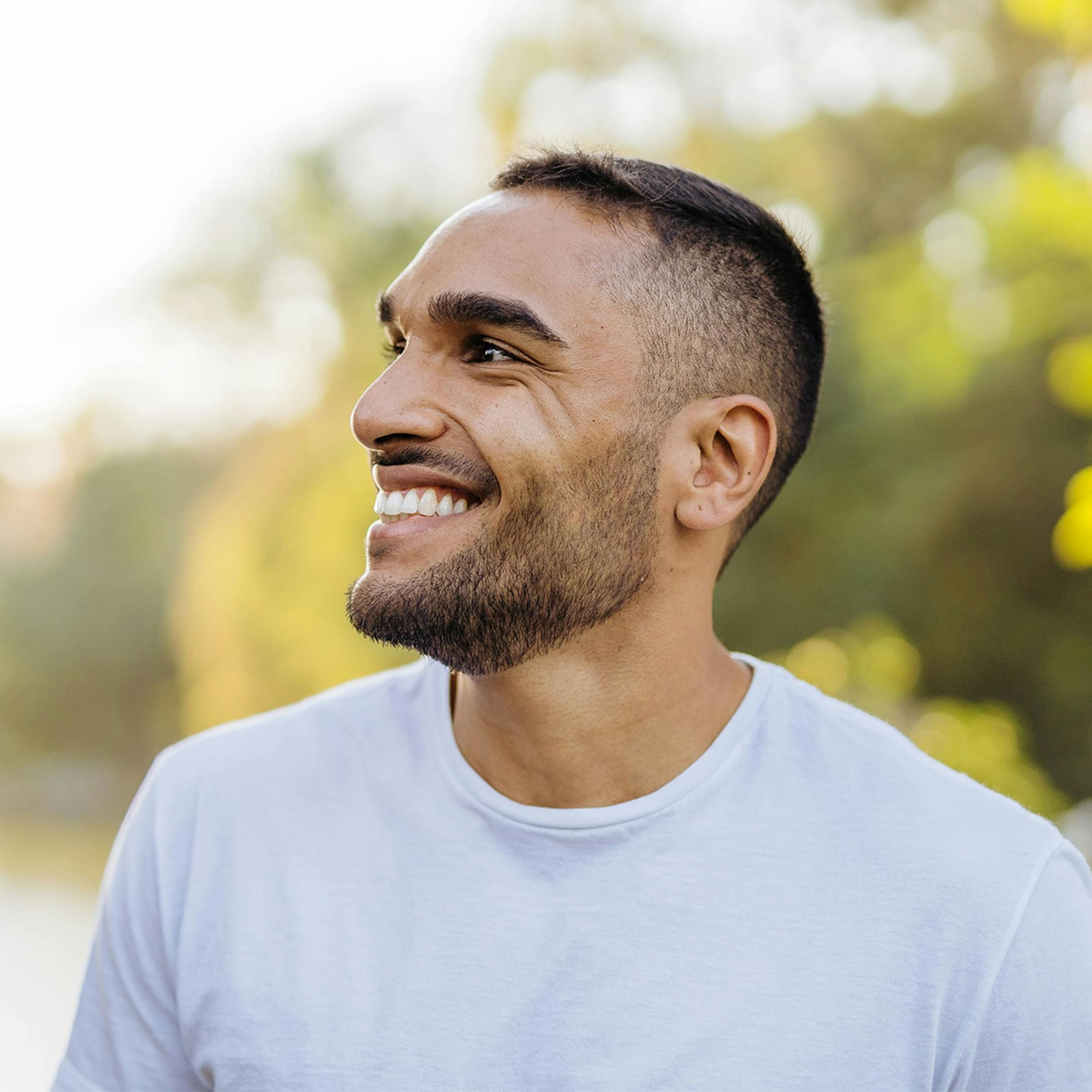 Man smiling
