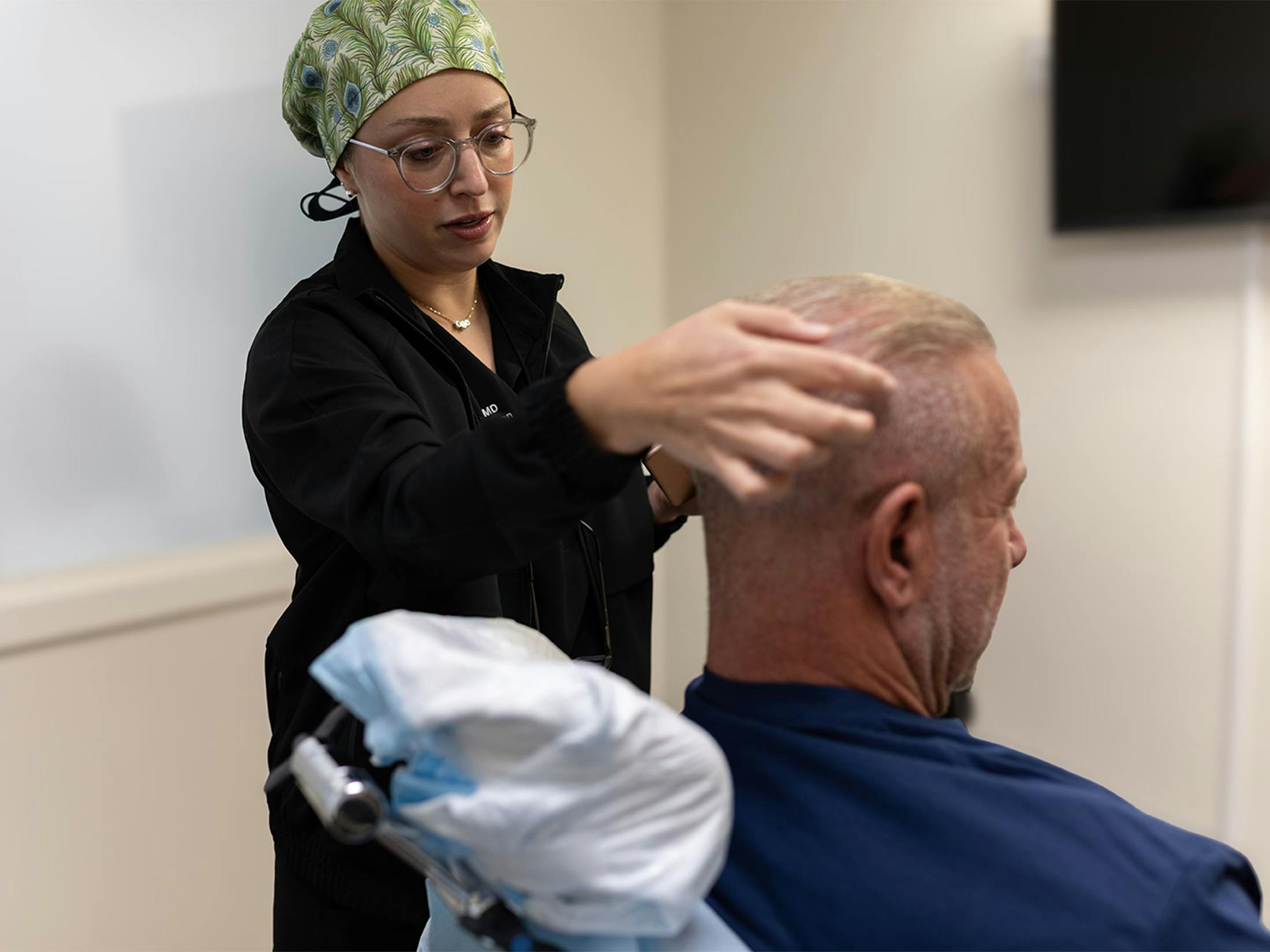 Doctor and patient during consultation