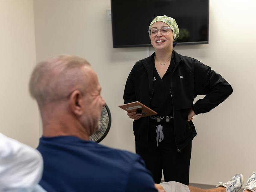 Doctor and patient during consultation