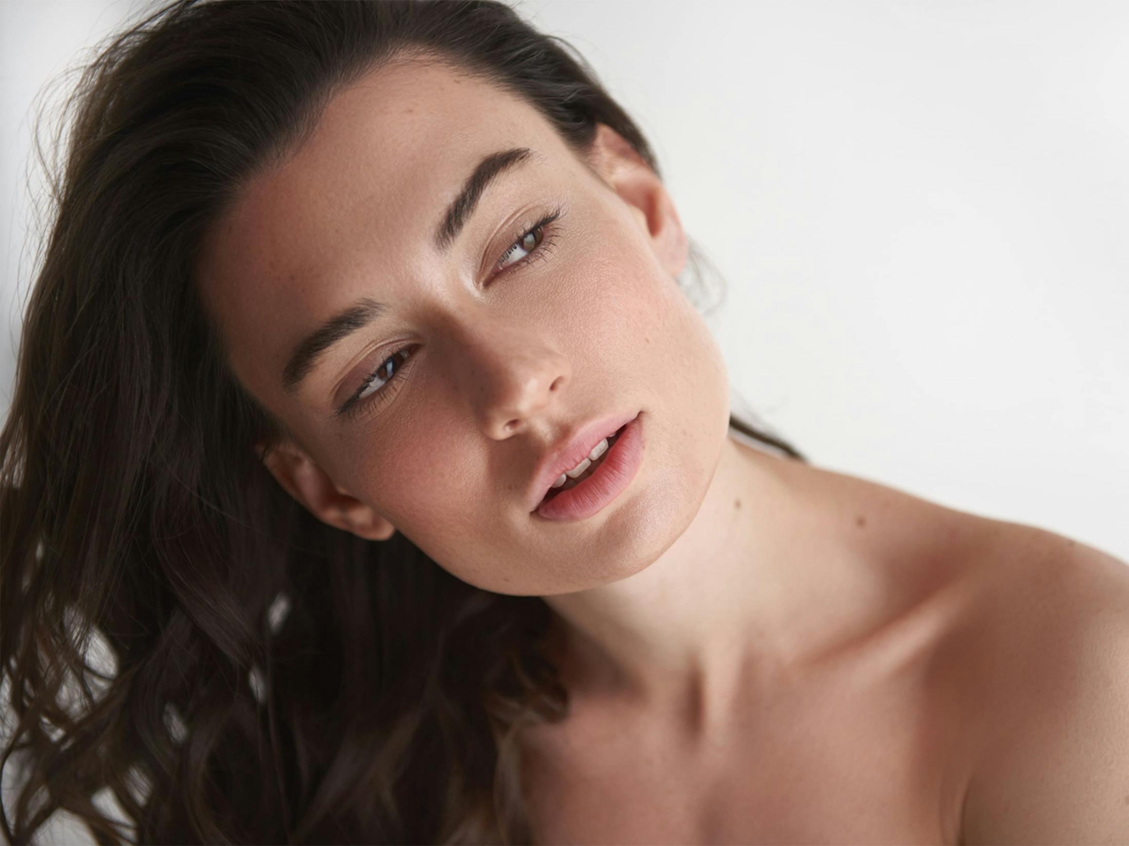 Woman looking off to the side
