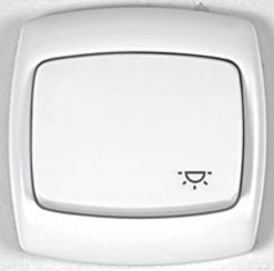 schneider bingo przycisk podtynkowy zwierny światło biały