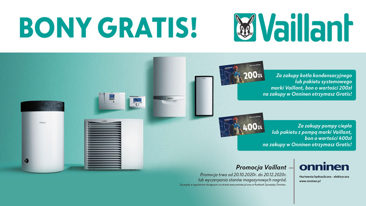 Promocja Vaillant - Bony Onninen Gratis!