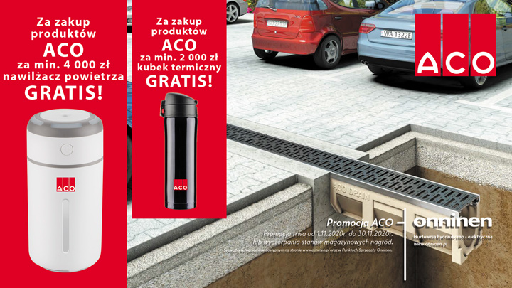 Promocja ACO - Kubek termiczny lub nawilżacz powietrza Gratis!