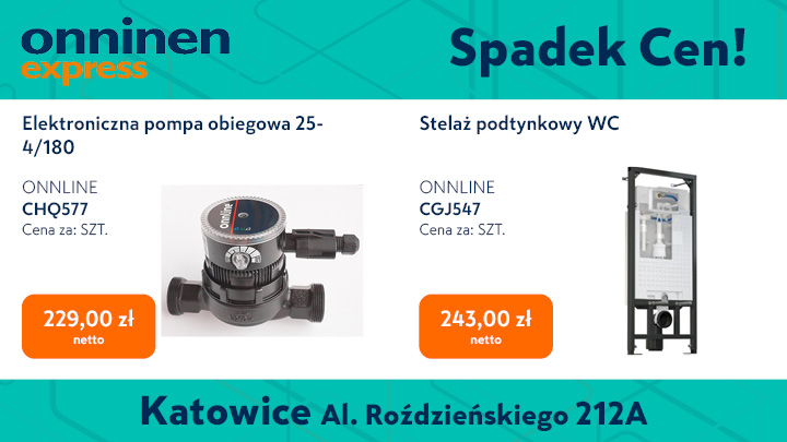Spadek cen w Onninen Express Katowice!