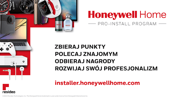 Program lojalnościowy PRO-INSTALL Honeywell Home