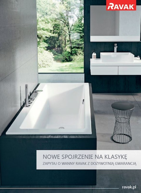Wanny z dożywotnią gwarancją Ravak