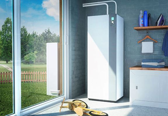 Повітряний тепловий насос в підсобці