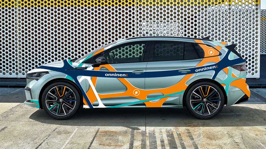 Samochód floty Onninen Skoda Enyaq