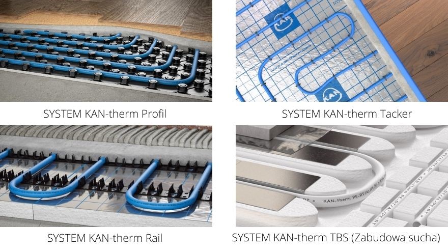 types of underfloor heating