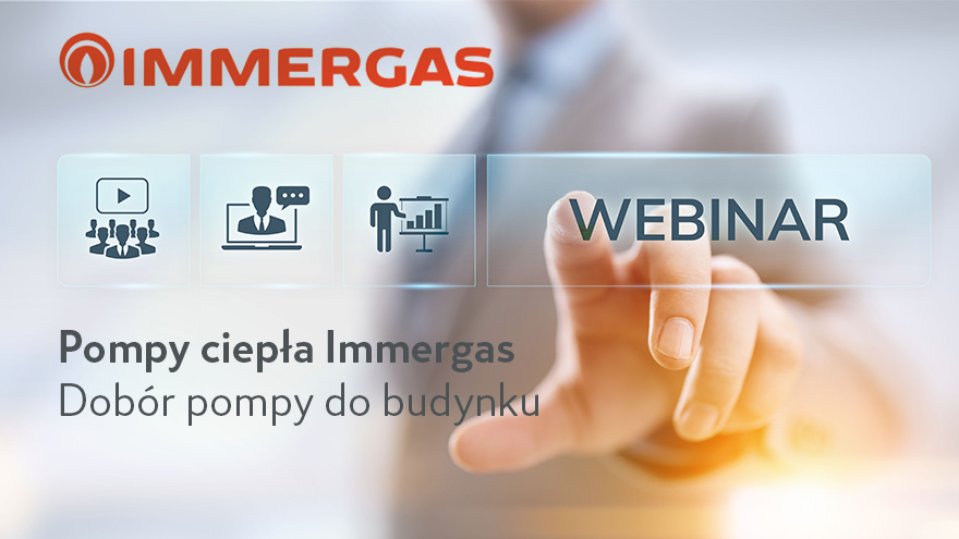 Zaproszenie na webinar z doboru pompy ciepła Immergas