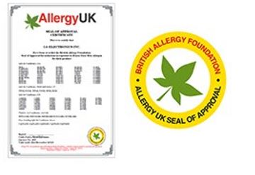 Certyfikat BAF potwierdzający skuteczność filtru powietrza