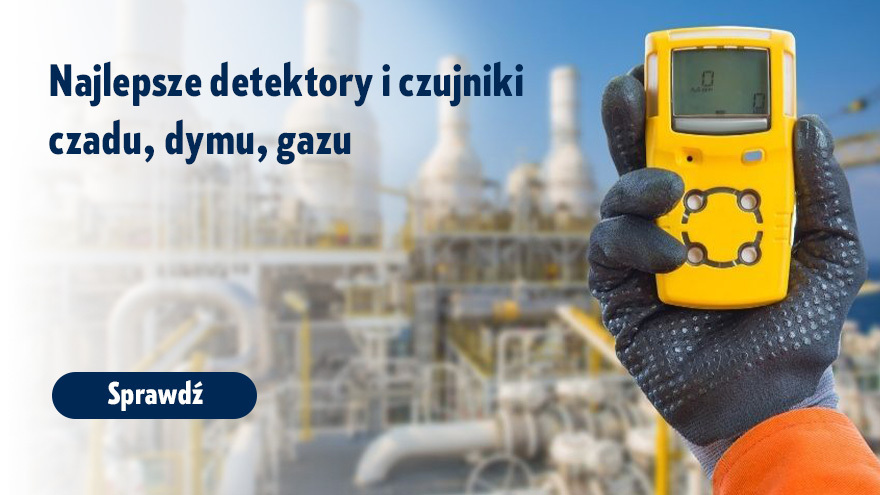 Монтажник з детектором чадного газу в промисловій установці