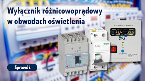 Wyłącznik różnicowoprądowy w obwodach oświetlenia