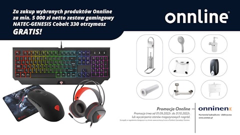 Kup produkty Onnline i odbierz zestaw gamingowy gratis