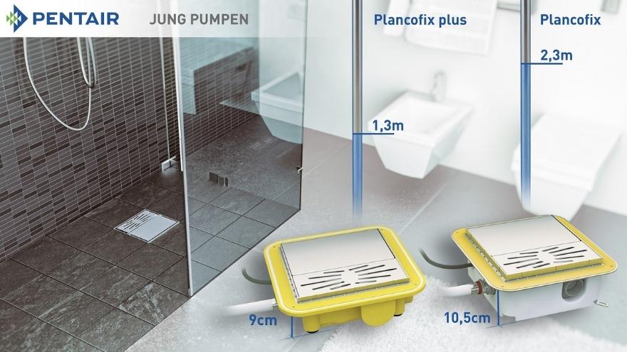 Трапи для підлоги з насосами Plancofix Plus від Pentair