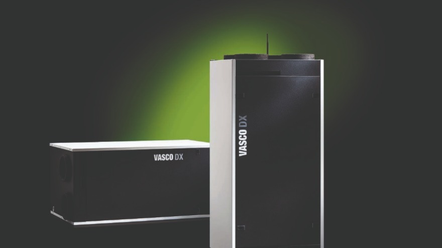 Рекуператори серії Vasco DX у вертикальному та горизонтальному виконанні