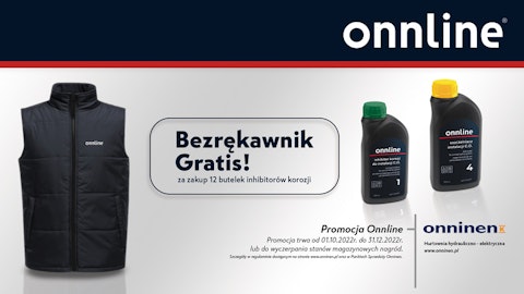 Kup produkty Onnline i odbierz bezrękawnik gratis