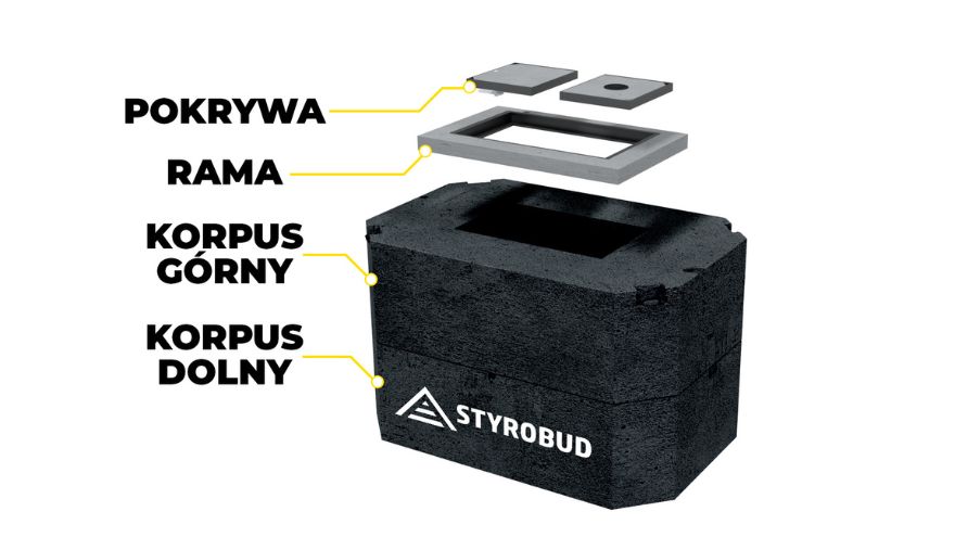 Схема конструкції бетонної кабельної камери