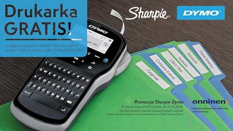 Kup produkty Newell, Sharpie i Dymo i odbierz drukarkę do etykiet gratis