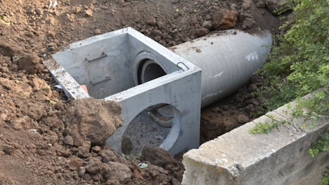 Betonowa drenażowa oczyszczalnia ścieków