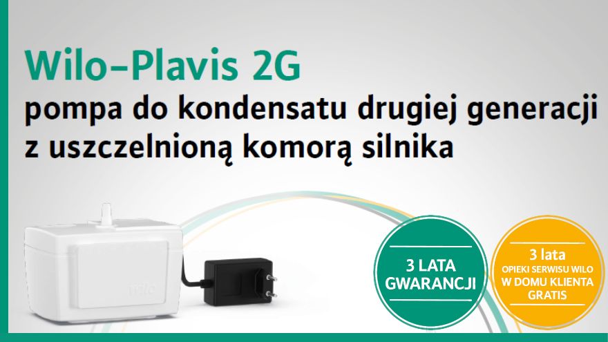 Program partnerski Wilo-Plavis 2G 3 lata gwarancji i serwisu