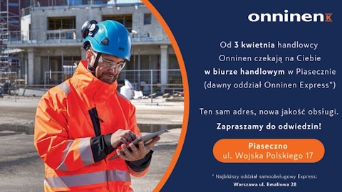 Nowe biuro handlowe hurtowni hydraulicznej i elektrycznej Onninen w Piasecznie