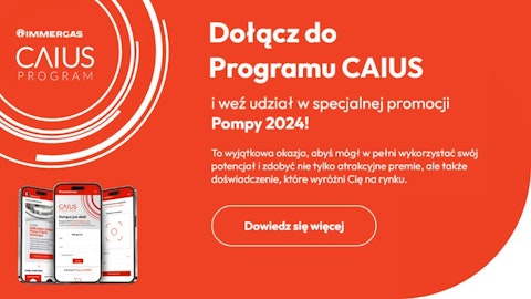 Program Caius dla instalatorów pomp ciepła marki Immergas