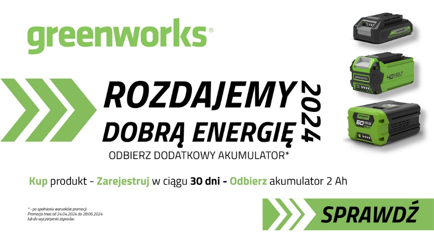 Program partnerski Greenworks - rozdajemy dobrą energię