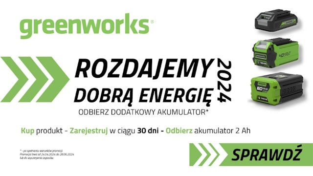 Rozdajemy dobrą energię - Greenworks 2024