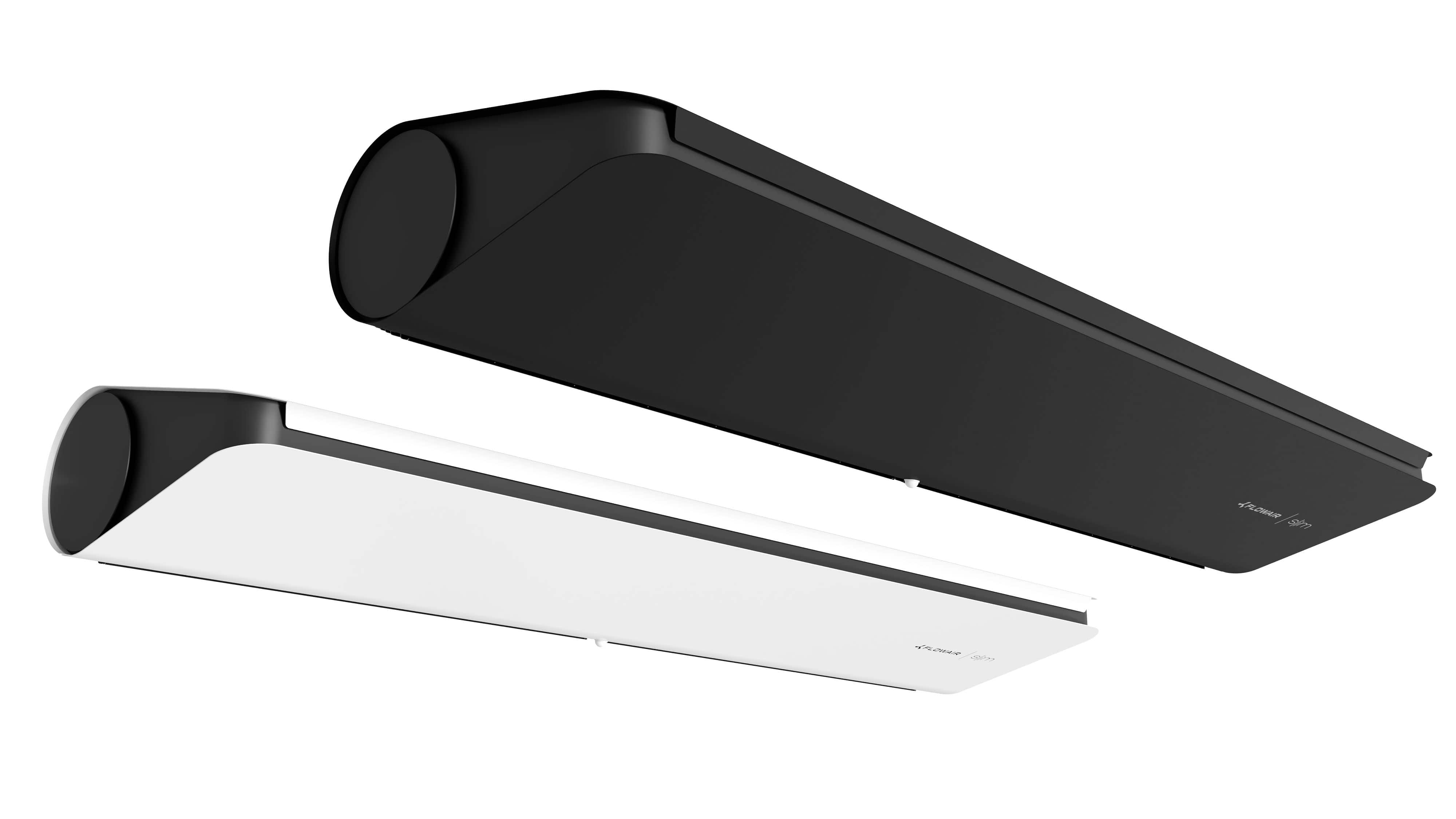 Kurtyna powietrzna Flowair Slim na białym tle