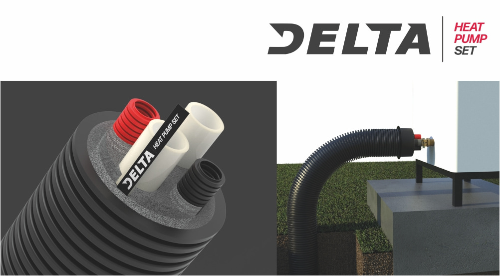 Przekrój rury preizolowanej Heatpex Delta