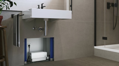 Domowa pompownia ścieków Wilo-DrainLift MINI3 w łazience