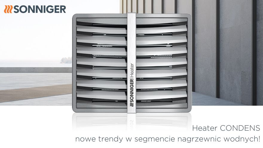 Nagrzewnica wodna Sonniger Heater CONDENS baner reklamowy