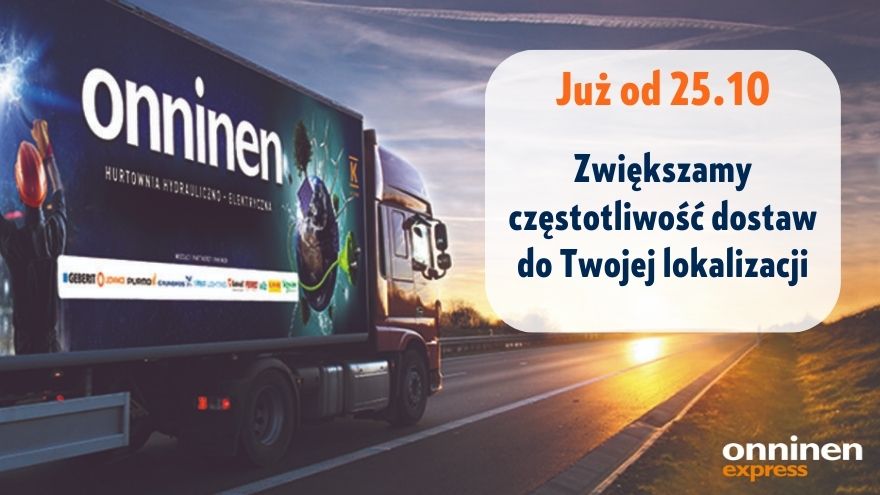 Od 25 października zwiększamy częstotliwość dostaw do Twojej lokalizacji