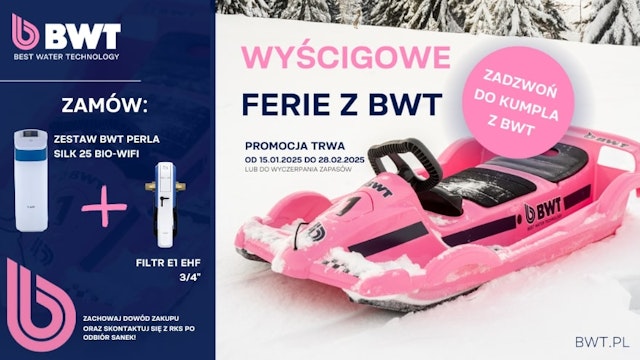 Promocja BWT - Wyścigowe sanki od BWT gratis!
