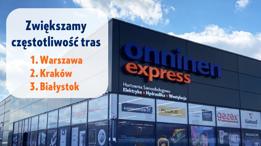 Zwiększamy częstotliwość dostaw w Warszawie, Krakowie i Białymstoku!