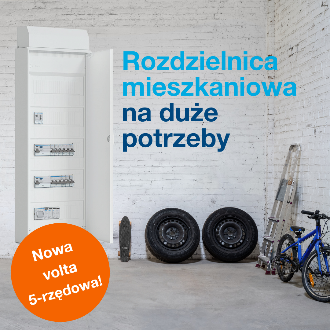 Duża rozdzielnica mieszkaniowa Hager