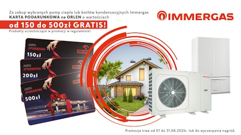 Promocja Immergas- Karta Orlen GRATIS!
