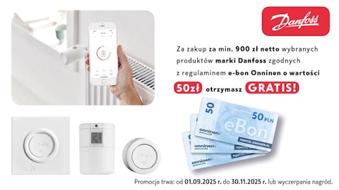 Promocja Danfoss - E-bon Onninen GRATIS!