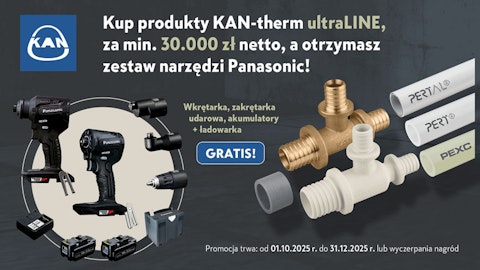 Promocja Kan-therm ultraLINE - zestaw narzędzi Panasonic GRATIS!