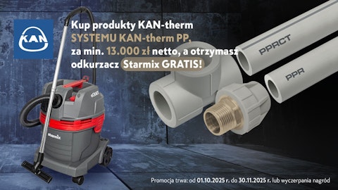 Promocja KAN-therm PP - Odkurzacz Starmix GRATIS!