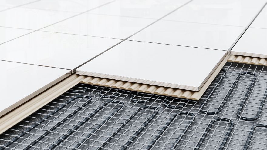 Перетин установки підлогового опалення