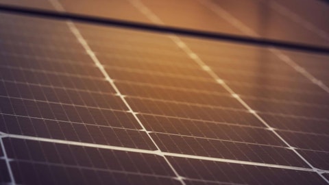 Zbliżenie na panel solarny