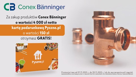Promocja Conex Banninger - Karta Pyszne.pl GRATIS!