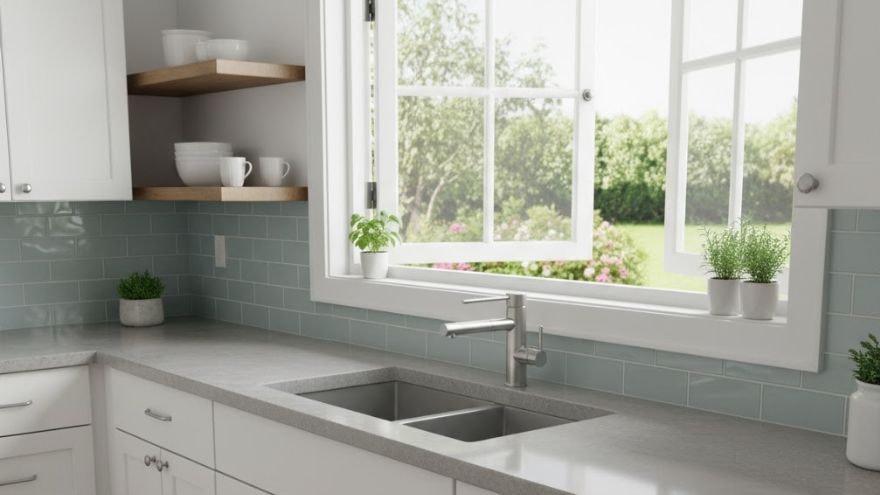 Cable Protection Mat The perfect solution for a kitchen with a window - window sill faucet ...
