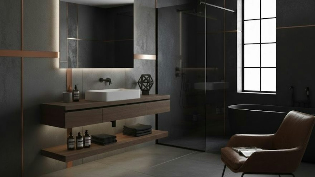 Bathroom for men – inspirations and ideas for a functional interior in ...