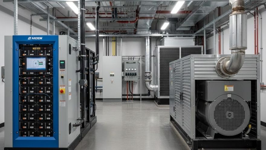 System awaryjnego zasilania dla instalacji HVAC