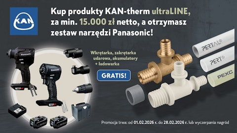 Promocja Kan-therm ultraLINE - zestaw narzędzi Panasonic GRATIS!